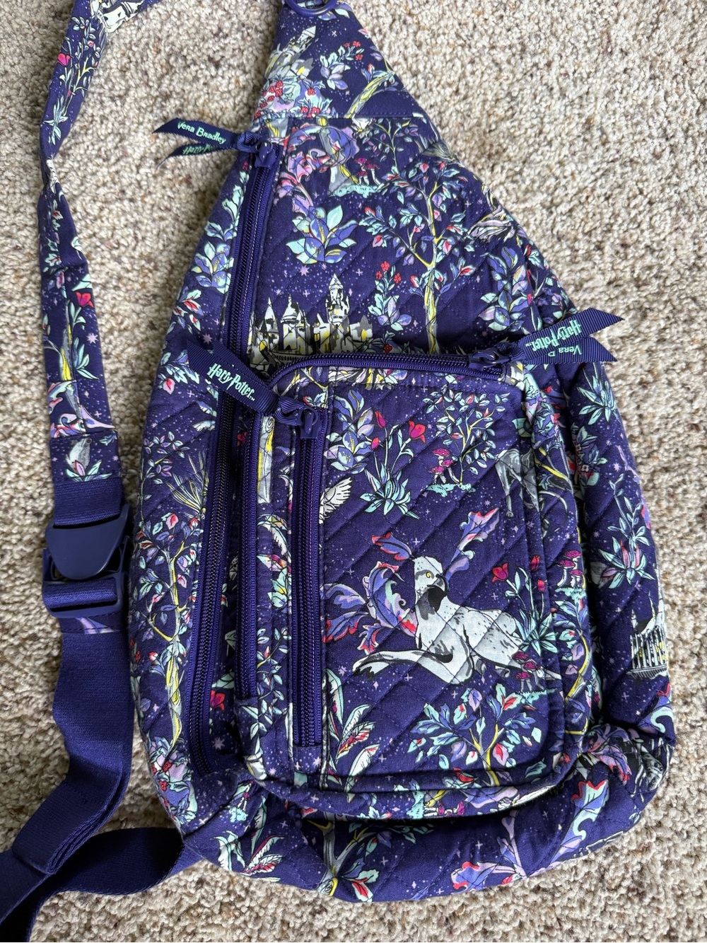 Vera Bradley x Harry Potter Sling Backpack Forbidden Forest
